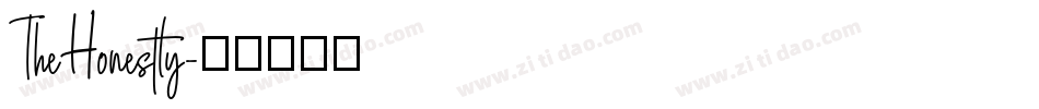 The Honestly字体转换